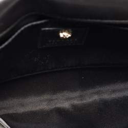 Pre Owned Versace Black Leather Medusa Palazzo Shoulder Bag