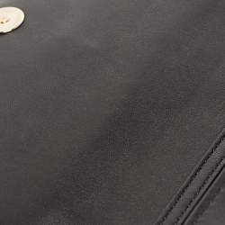 Pre Owned Versace Black Leather Medusa Palazzo Shoulder Bag