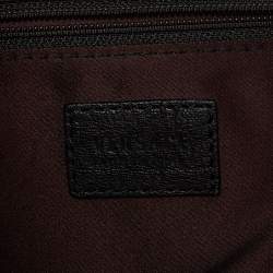 Versace Brown/Black Monogram Fabric and Leather Medusa Tote