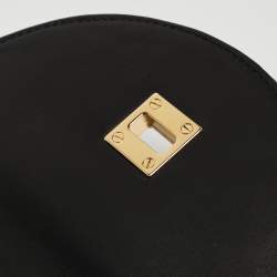 Versace Black Patent Leather Medusa Top Handle Bag