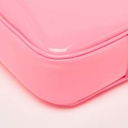 Versace Neon Pink Patent Leather Palazzo Camera Crossbody Bag 