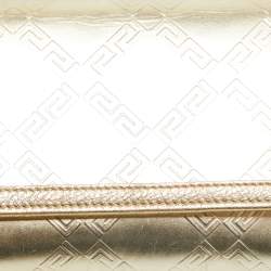 Versace Gold Embossed Leather Flap Wallet on Strap