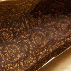 Pre Owned Versace Gold Barocco Leather Vanitas Medea Shoulder Bag