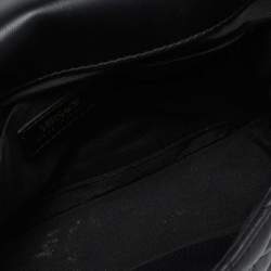 Versace Black Quilted Leather Medusa Chain Shoulder Bag