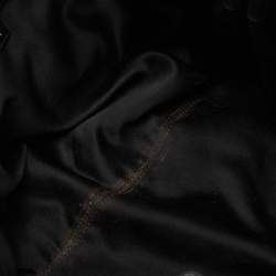 Pre Owned Versace Black Leather Rings Hobo