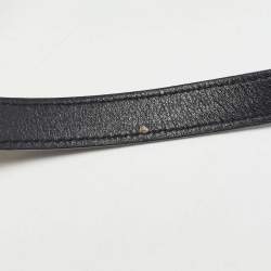 Pre Owned Versace Black Leather Medusa Tote