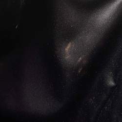 Pre Owned Versace Black Leather Medusa Tote