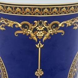 Versace x Rosenthal Medusa Blue Porcelain Vase
