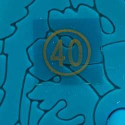 Pre Owned Versace Blue Rubber Thong Sandals Size 40