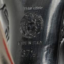 Pre Owned Versace Black Patent Leather Pumps Size 37.5