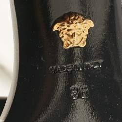 Versace White Leather Buckle Slide Sandals Size 36