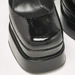 Versace Black Leather Medusa Aevitas Double Platform Pumps Size 40