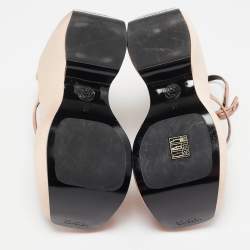 Versace Gold Satin Platform Wedge Sandals Size 37