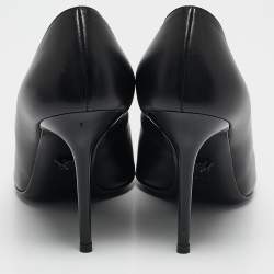 Versace Black Leather Medusa Pumps Size 38.5