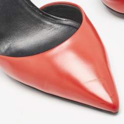 Versace Blue/Red Leather Medusa Heel Pumps Size 39