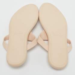 Versace Cream Rubber Medusa Flat Slides Size 38.5