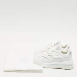 Versace White Leather and Rubber Odissea Medusa Chunky Slip On Sneakers Size 37