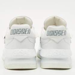 Versace White Leather and Rubber Odissea Medusa Chunky Slip On Sneakers Size 37
