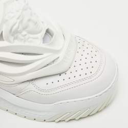 Versace White Leather and Rubber Odissea Medusa Chunky Slip On Sneakers Size 37