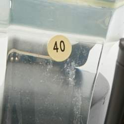 Pre Owned صندل فيرساتشي بلاتفورم سترابي جلد أبيض مقاس 40