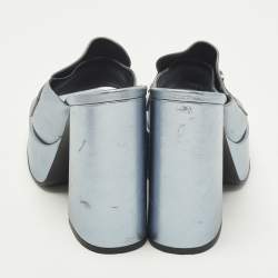 مملوكة مسبقًا صندل فيرساتشي ميدوسا معدن جلد منصة مقاس 37