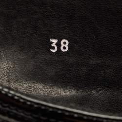 Pre Owned حذاء مطري فيرساتشي نايلون وبولي فينيل كلوريد أسود مقاس 38