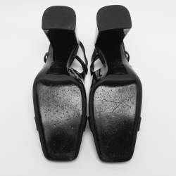 Pre Owned Versace Medusa Size 39 Black Patent Leather Pumps