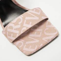 Pre Owned صندل سلايد فيرساتشي ميدوسا جلد أسود شعار مقاس 38.5