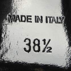 Pre Owned Versace Bow Size 38.5 Black Satin Pumps