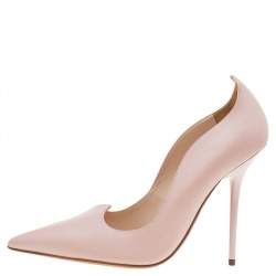 Versace Pink Leather Pointed Toe Pumps Size 40