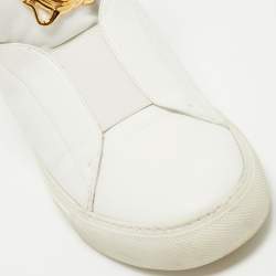 Versace White Leather Medusa High Top Sneakers Size 39