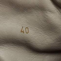 مملوكة مسبقًا Versace Red Leather Medusa Strap High Top Sneakers Size 40