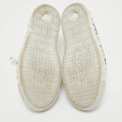 Versace White Leather Low Top Sneakers Size 37
