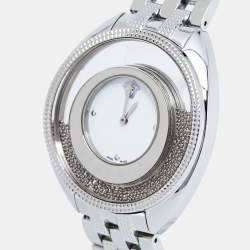 Pre Owned Versace White Stainless Steel Destiny Spirit 86Q99D002-S099 Women's Wristwatch 39 mm