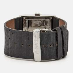 Versace Black Diamonds Stainless Steel Leather  V-Greca 64Q91F Women's Wristwatch 36 mm
