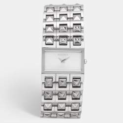 Versace White Stainless Steel 75Q Women's Wristwatch 32.5MM