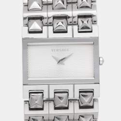 Versace White Stainless Steel 75Q Women's Wristwatch 32.5MM