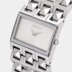 Versace White Stainless Steel 75Q Women's Wristwatch 32.5MM