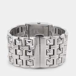 Versace White Stainless Steel 75Q Women's Wristwatch 32.5MM