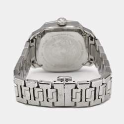 Pre Owned Versace Silver Dial Stainless Steel Dylos VQD040015 Men's Wristwatch 35 mm