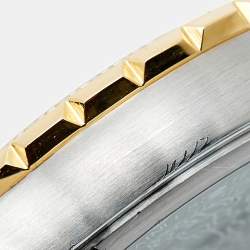 Pre Owned Versace Black Dial Two-Tone Stainless Steel Hellenyium V12 Women's Wristwatch 35 mm