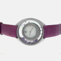 Pre Owned Versace Destiny Spirit 86Q953MD497 S702 Quartz Mother of Pearl Dial Stainless Steel Women's Wristwatch 38mm