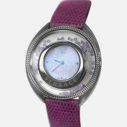 Pre Owned Versace Destiny Spirit 86Q953MD497 S702 Quartz Mother of Pearl Dial Stainless Steel Women's Wristwatch 38mm