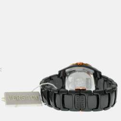 Pre Owned Versace DV One Glamour 63QCP9D008 SC09 Quartz Ceramic Diamond Wristwatch 36mm