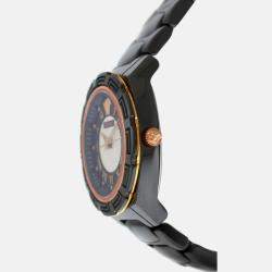 Pre Owned Versace DV One Glamour 63QCP9D008 SC09 Quartz Ceramic Diamond Wristwatch 36mm