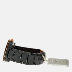 Pre Owned Versace DV One Glamour 63QCP9D008 SC09 Quartz Ceramic Diamond Wristwatch 36mm