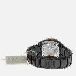 Pre Owned Versace DV One Glamour 63QCP9D008 SC09 Quartz Ceramic Diamond Wristwatch 36mm