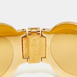 Pre Owned ساعة يد نسائية جياني فيرساتشي ميدوسا كوين 7008011 مينا شامبان مطلي ذهب معدن 35 مم