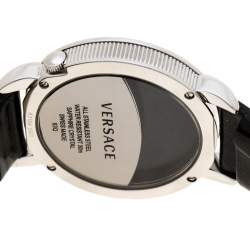 Pre Owned Versace Black Stainless Steel Krios 93Q Women's Wristwatch 38 mm