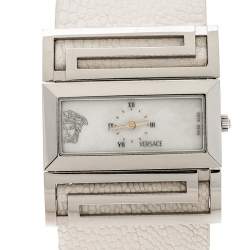 Pre Owned Versace Mother of Pearl Stainless Steel Beauville VSQ99 Women's Wristwatch 38 mm